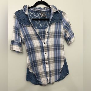 S BKE western blouse